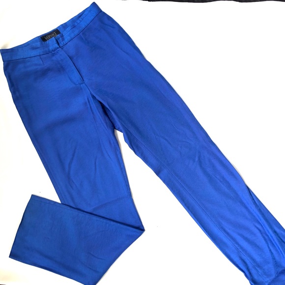 versace blue pants